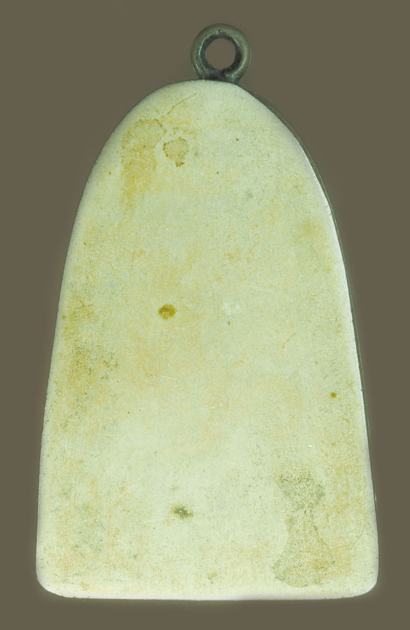 *38156 กรอบแป๊ะตัง เก่า สำหรับใส่พระหลวงปู่ทวด หลังเตารีด พิมพ์ใหญ่ 17