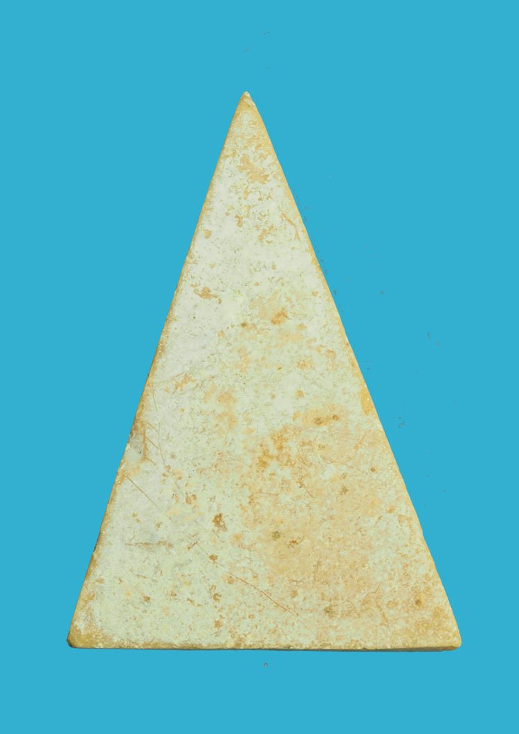 (ขายแล้ว)*32850 พระนางพญาเศียรโต หลวงกวย วัดโฆษิตราราม ชัยนาท เนื้อผงน้ำมัน 27