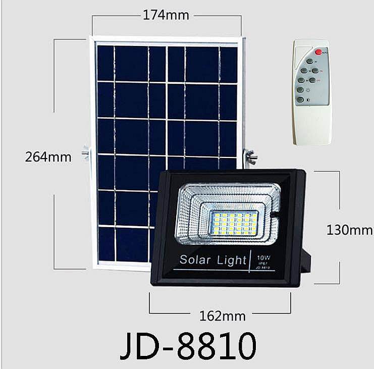 MJ techโคมไฟlสปอตไลท์ LEDโซล่าร์เซลล์ 10W รุ่น JD 8810