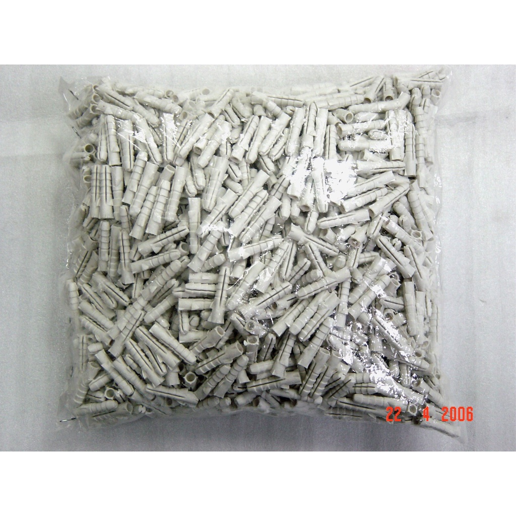 พุ๊กพลาสติค เบอร์ 7 (แบบจุถุงละ 1 kg ราคารวมแวท) ปุ๊กพลาสติก สกรูเกลียวปล่อย คุณภาพดี พุกยึดเกาะ {รหัสสินค้า1401304901}