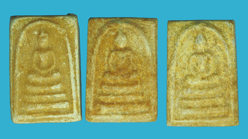 ขายแล้ว*33928 พระสมเด็จคะแนน เนื้อผงน้ำมัน หลังเรียบ หลวงพ่อกวย วัดโฆษิตราราม ปี 2515 ชัยนาท จำนวน 3 องค์ 27