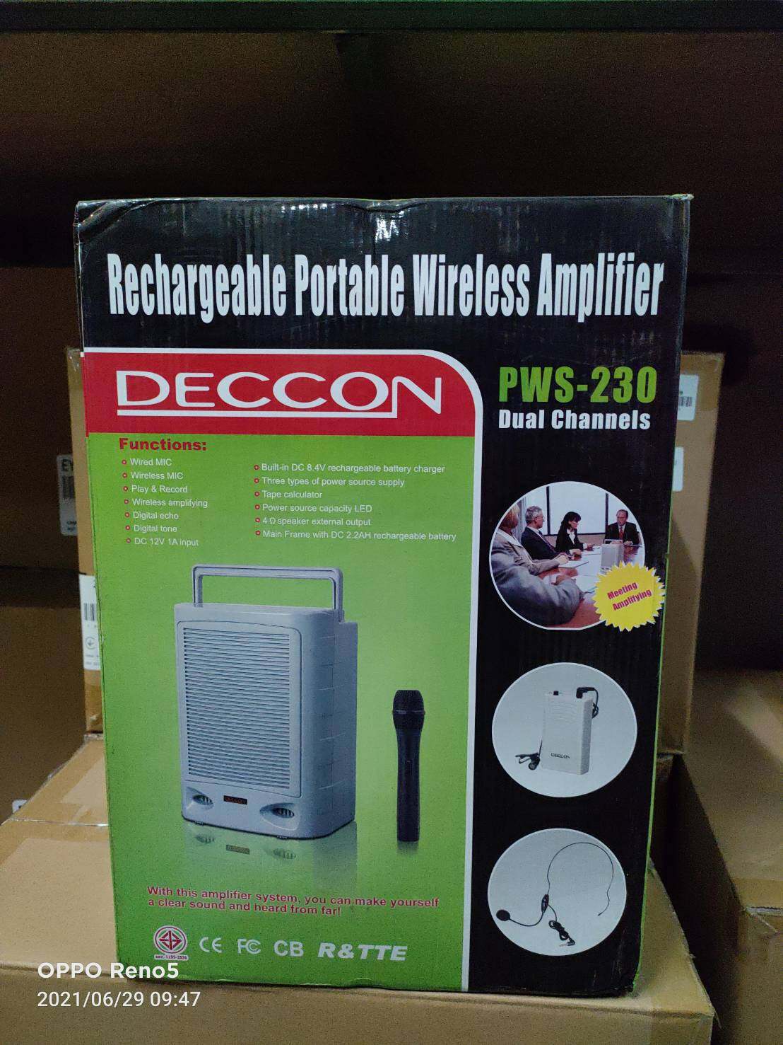 DECCON PWS-230 (ลำโพงช่วยสอน ) ถือ 1, คล้องหู 1 ,หนีบปกเสื้อ 1
