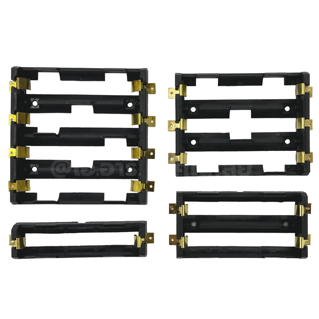 BH-18650 รางถ่าน 18650 1/2/3/4ก้อน 1S/2S/3S/4S แบตเตอรี่ลิเธียม แบบอนุกรม/แบบขนาน Battery Holder Case รังถ่าน DIY Lithium Battery Box