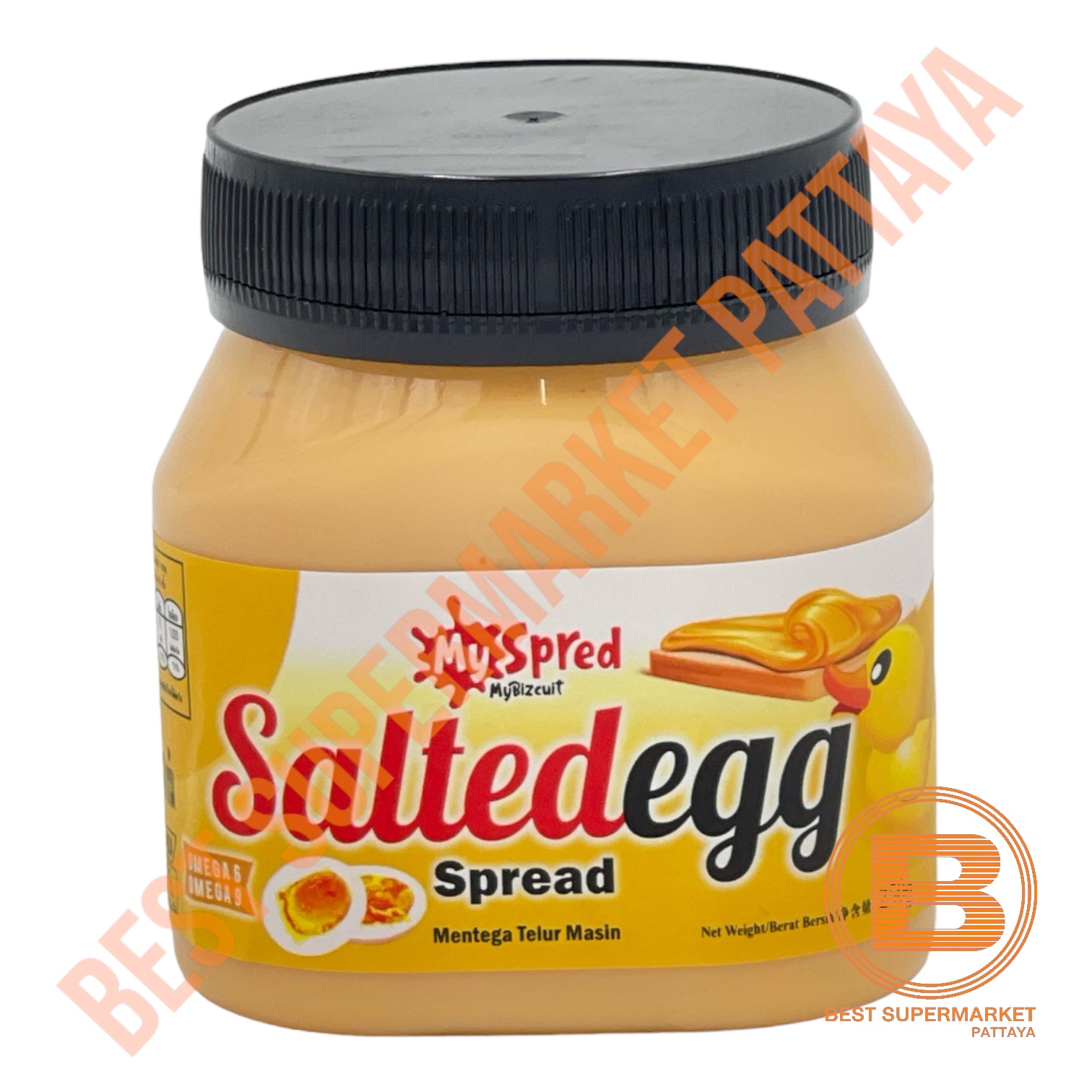 มายสเปรด มายบิสกิต ผลิตภัณฑ์ทาขนมปัง รสไข่เค็ม 250 กรัม MySpread MyBizcuit Salted Egg Spread 250 g.