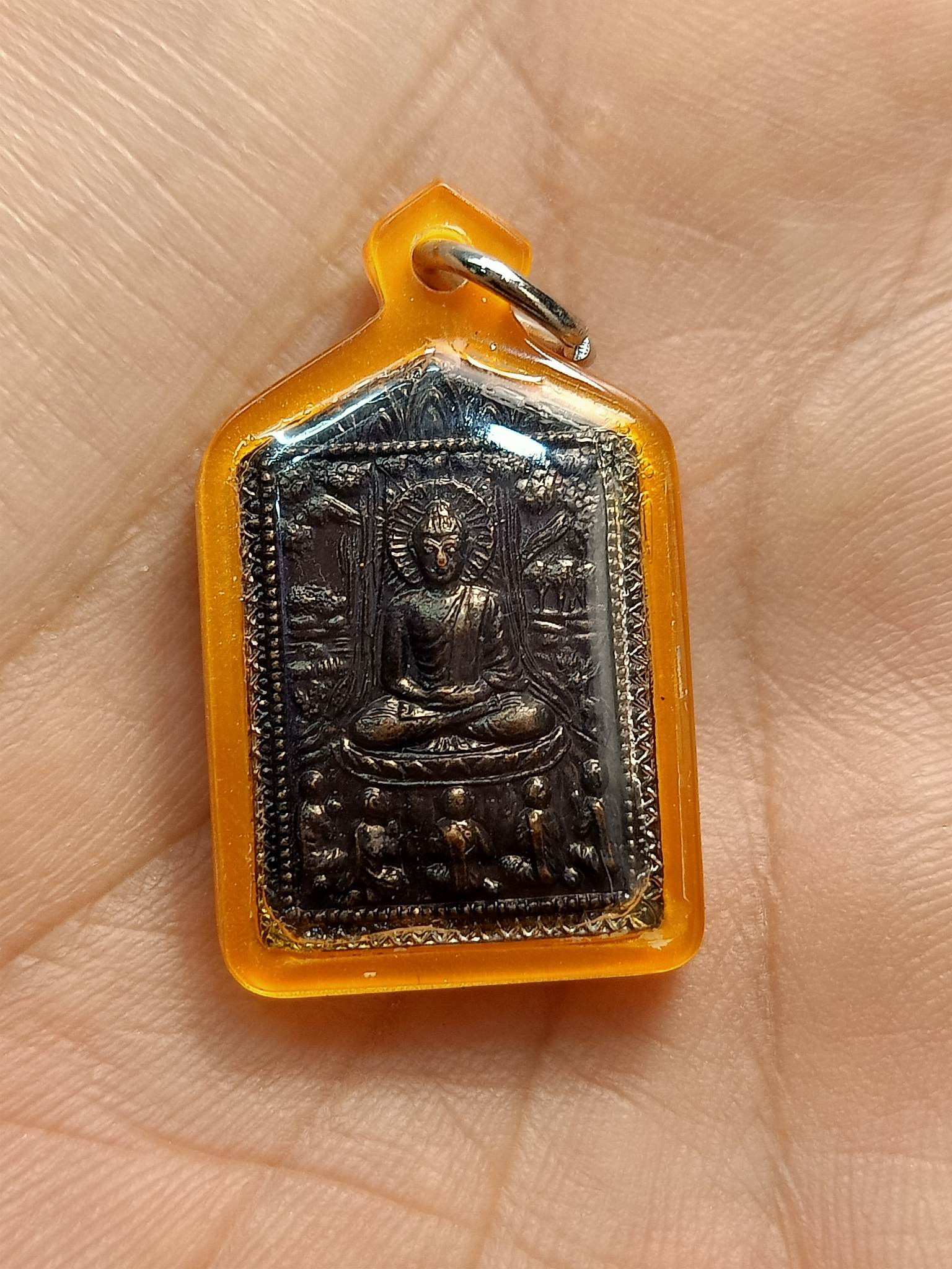 เหรียญห้าเหลี่ยม หลวงปู่มหานิน (พระครูสัจจาภิมณฑ์)วัดหนองไทร จ.ชลบุรี(SKU-00623)