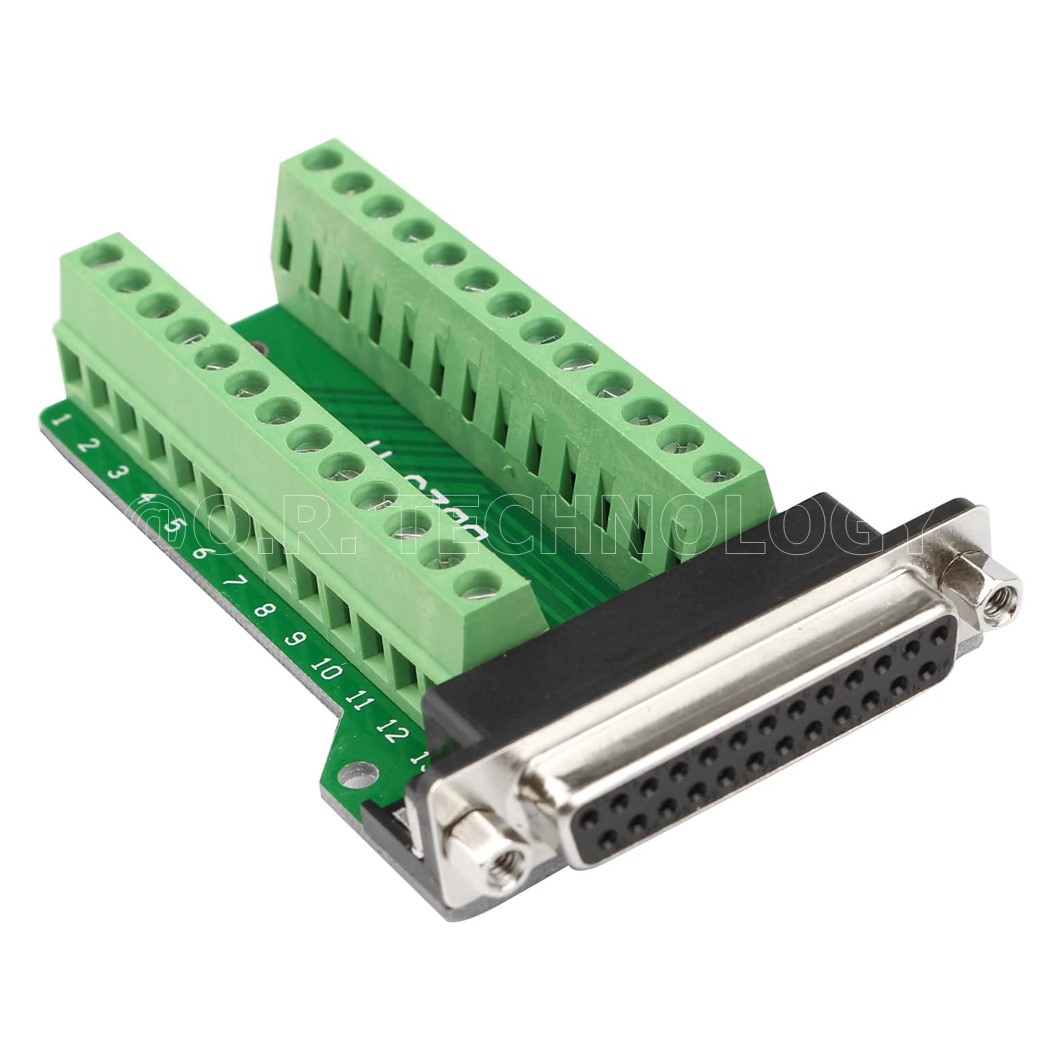 (1ชิ้น) NA475 หัวแปลง ตัวเมีย DB25-M2 DB25 to Terminal with Nut