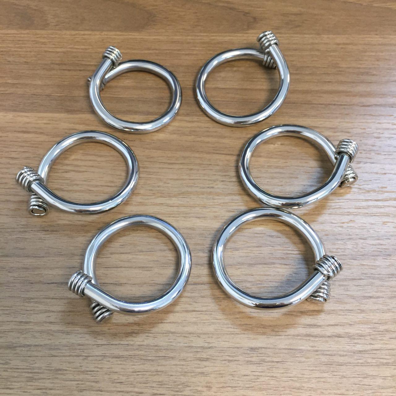 ส่งฟรี ห่วงรัดผ้าเช็ดปากกลมปลายเชือกพันเกลียว 6 ชิ้น/ชุด NAPKIN RING # TWIN FISH รหัส NR-4