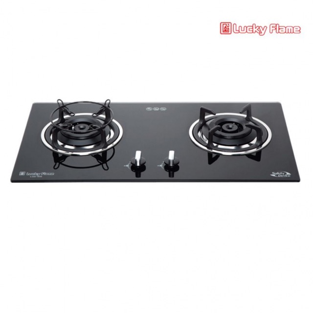LUCKY FLAME เตาฝัง 2 หัวเตาหน้ากระจก รุ่น LGS-932 (เลือกหัวปรับได้)