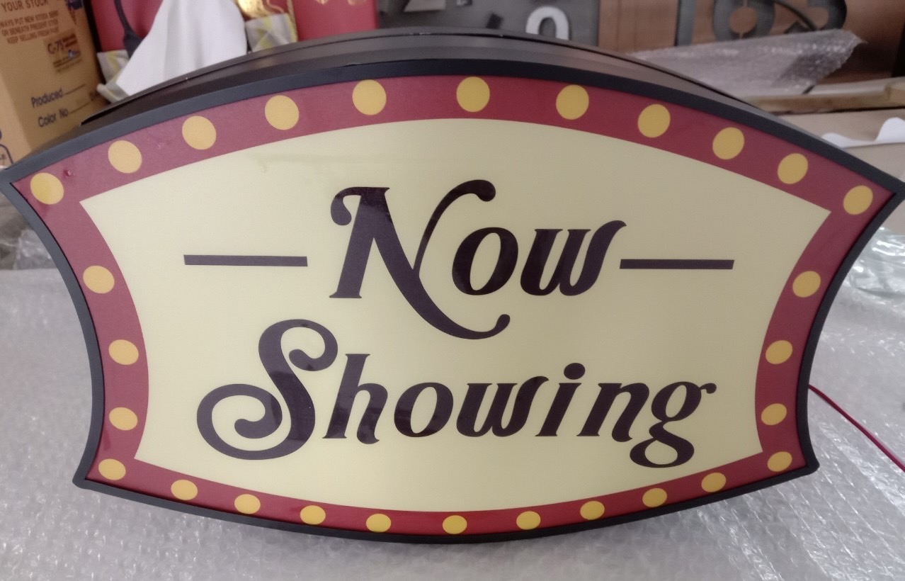 กล่องไฟซิงค์2หน้า กล่องไฟติดหน้าร้าน ขนาด 22.8 x 35 cm