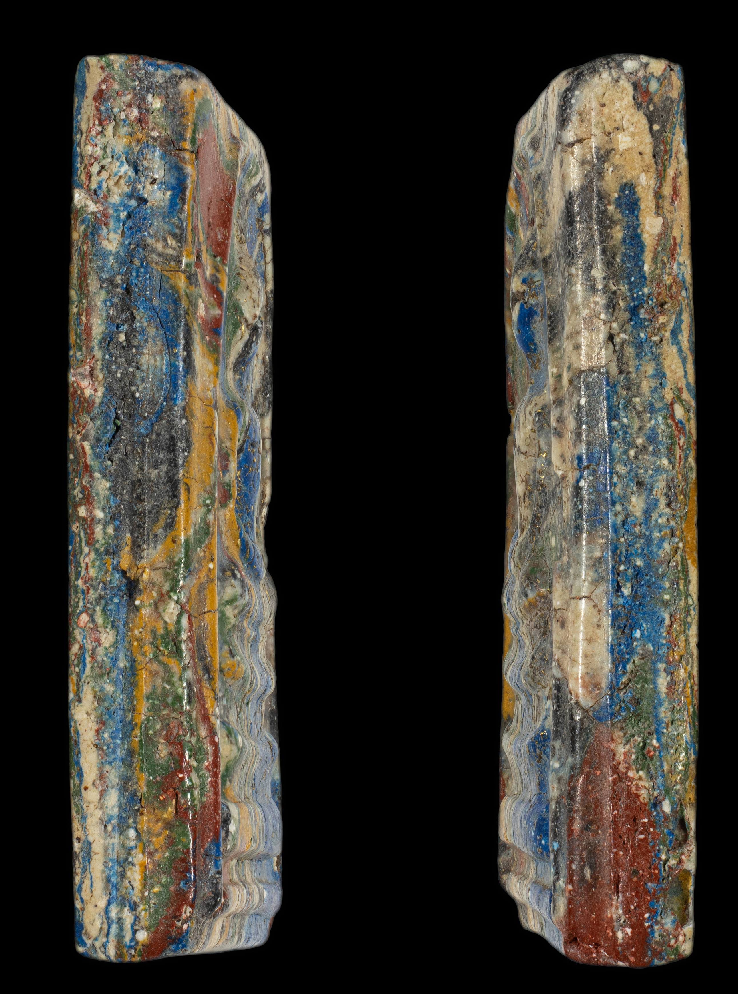 พระสมเด็จเบญจรงค์ กรุวัดพระแก้ว วังหน้า โรยตะไบทอง ปี 2411