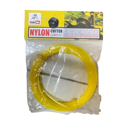 สายเอ็นตัดหญ้า Eagle One สายเอ็น(ราคารวมแวท) ตัดหญ้า เส้นเหลี่ยม ขนาด 2 มิล ยาว 10 เมตร อุปกรณ์ตัดหญ้า อุปกรณ์สวน