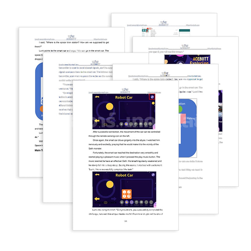 QD001 ACEBOTT ESP32 4WD Mecanum Wheel Smart Robot Car kit for Arduino ชุดหุ่นยนต์ รถแมคคานัม ESP32 STEAM Programming