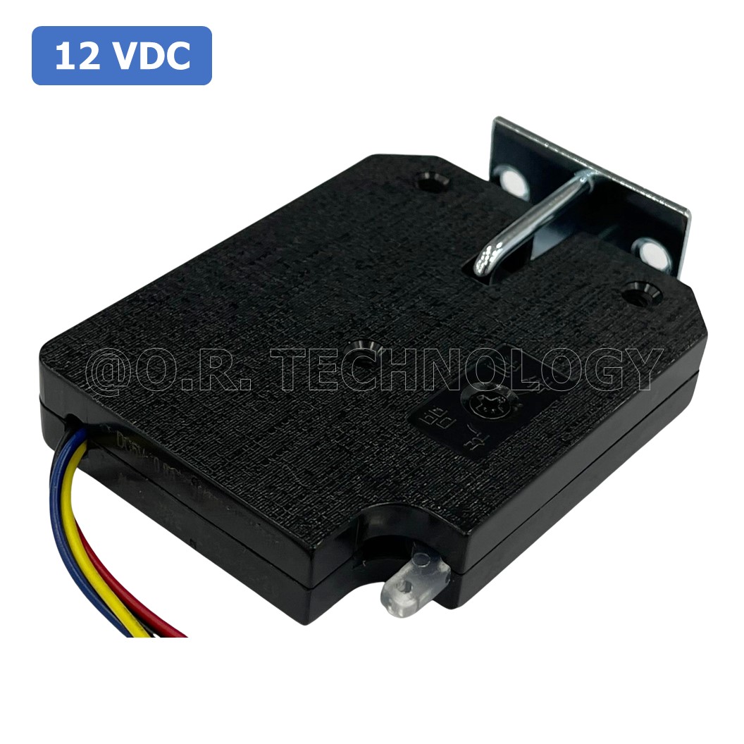 (1ชิ้น) GD041 กลอนประตูไฟฟ้า กลอนไฟฟ้า 12VDC 1.8A Small Locker Electromagnetic Lock SARY ขนาด 73*58*13mm Black XG-07E (พลาสติก)