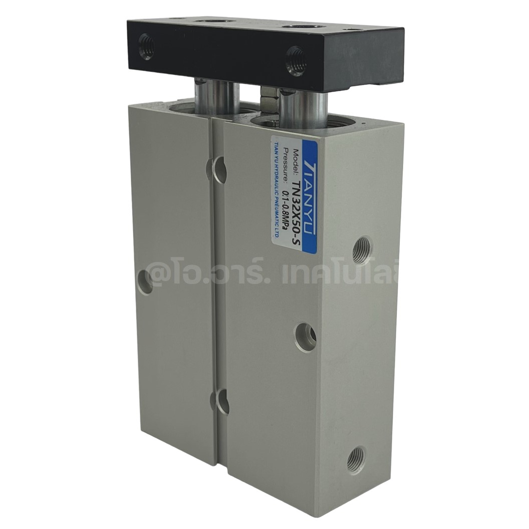 TN 32x50-S กระบอกลม แบบแกนคู่ กระบอกลมคอมแพ็ค 2 แกน Twin-Rod Cylinder compact Double-shaft Air Pneumatic TN32x50-S