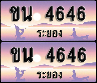 ทะเบียนรถ 4646 – ขน 4646 ระยอง (1)