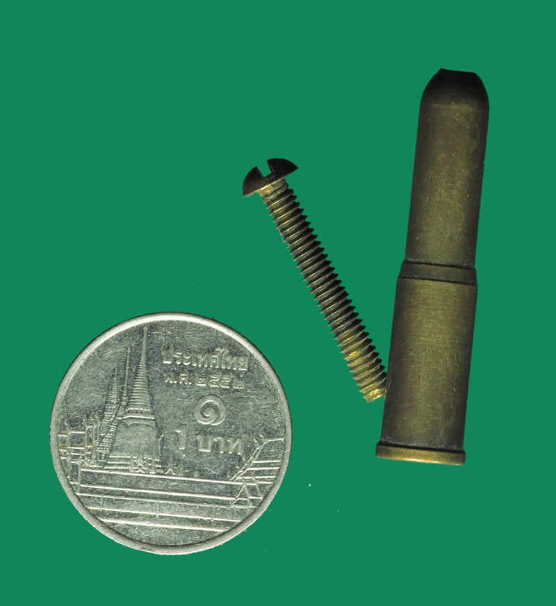 *32160 ตะกรุดปลอกลูกปืน สามารถถอด บริเวณด้านบนได้ทำด้วยทองเหลือง 12