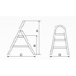 บันไดอลูมิเนียม DELI Ladder รุ่น DLS205 (ราคารวมแวท) มีแป้นเหยียบเต็มเท้า ขนาด 5 ขั้น บันไดอเนกประสงค์{1500221601}