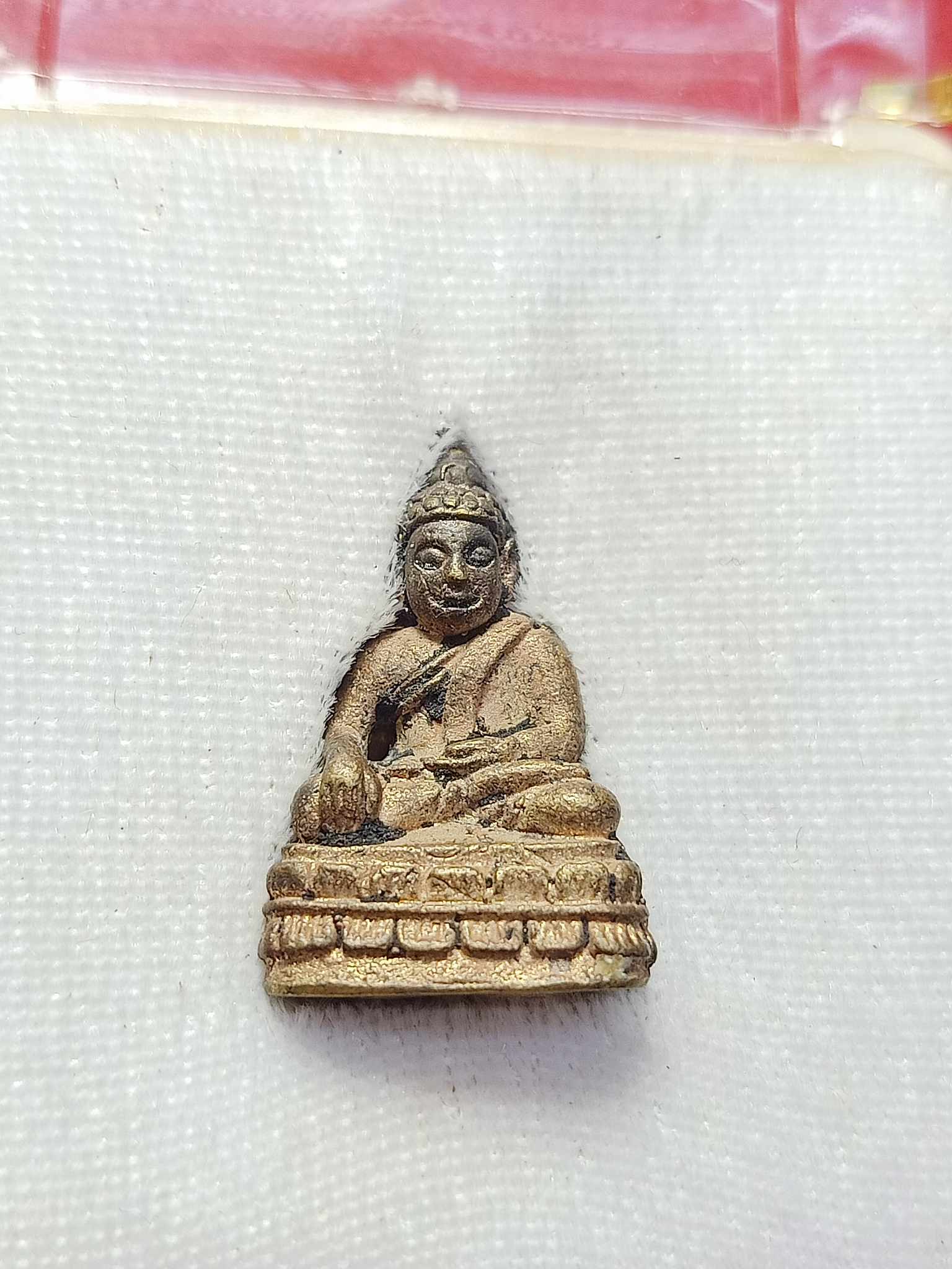 พระชัยวัฒน์ 100 ปี (หล่อโบราณเนื้อทองทิพย์) วัดสุทัศน์ กทม. พร้อมกล่อง (SKU-03078)