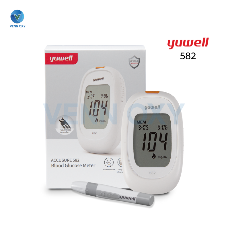 เครื่องวัดน้ำตาลในเลือด Yuwell Blood Glucose Meter รุ่น 582