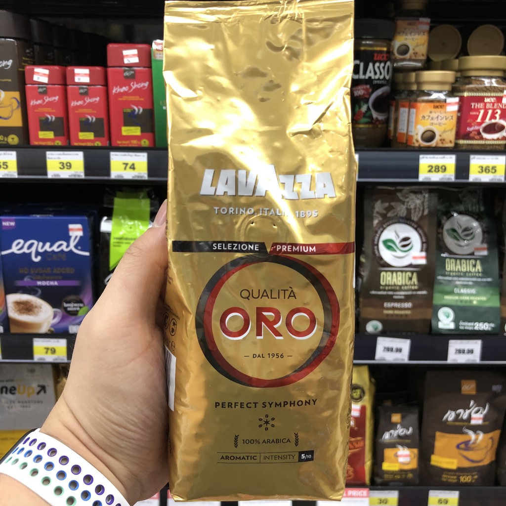 ลาวาซซา ควอลิตา ออโร 100% อาราบิก้า เมล็ดกาแฟแท้คั่ว Lavazza Qualita Oro 250 g.