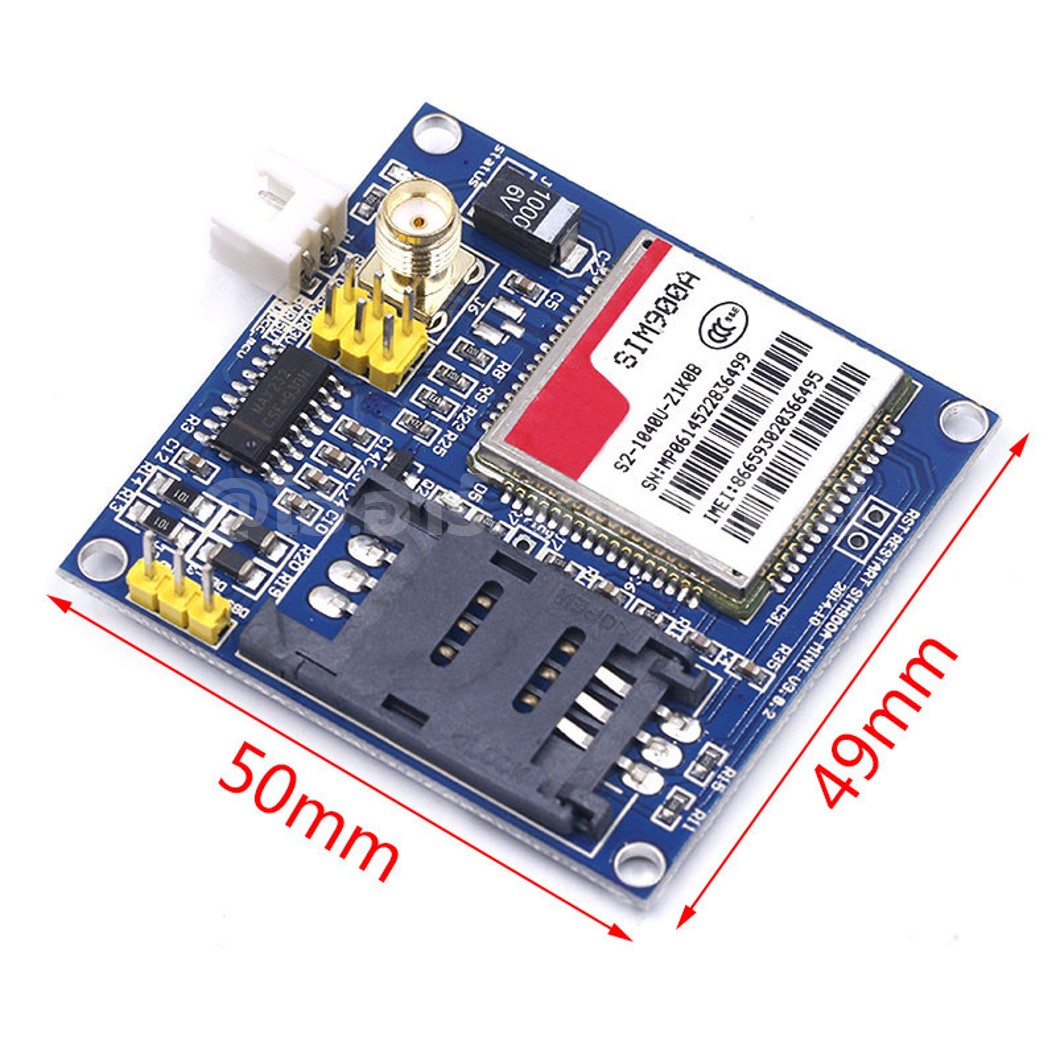 NA251 โมดูลซิม โมดูลสื่อสาร SIM900A V4.0 Kit Wireless Extension Module GSM GPRS Board Antenna
