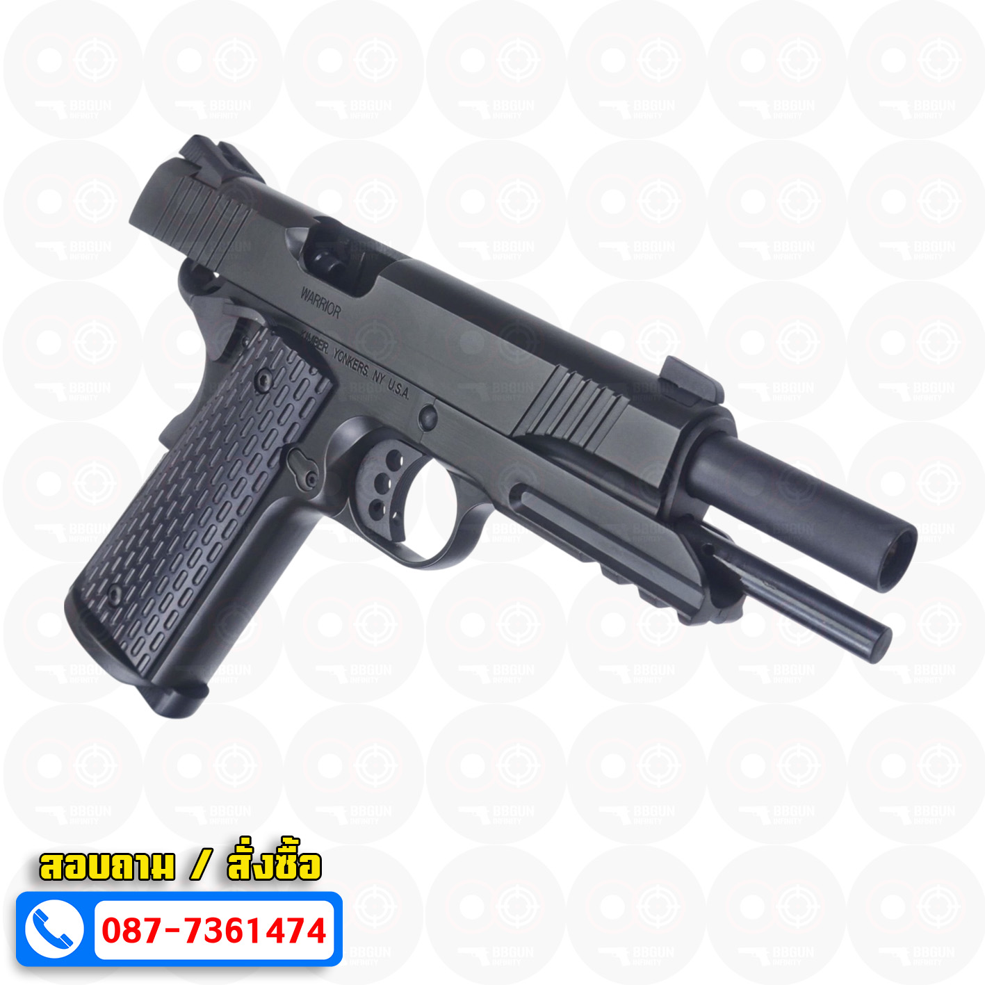บีบีกันอัดแก๊ส T8 SP System KIMBER 1911 สีดำ BB GUN