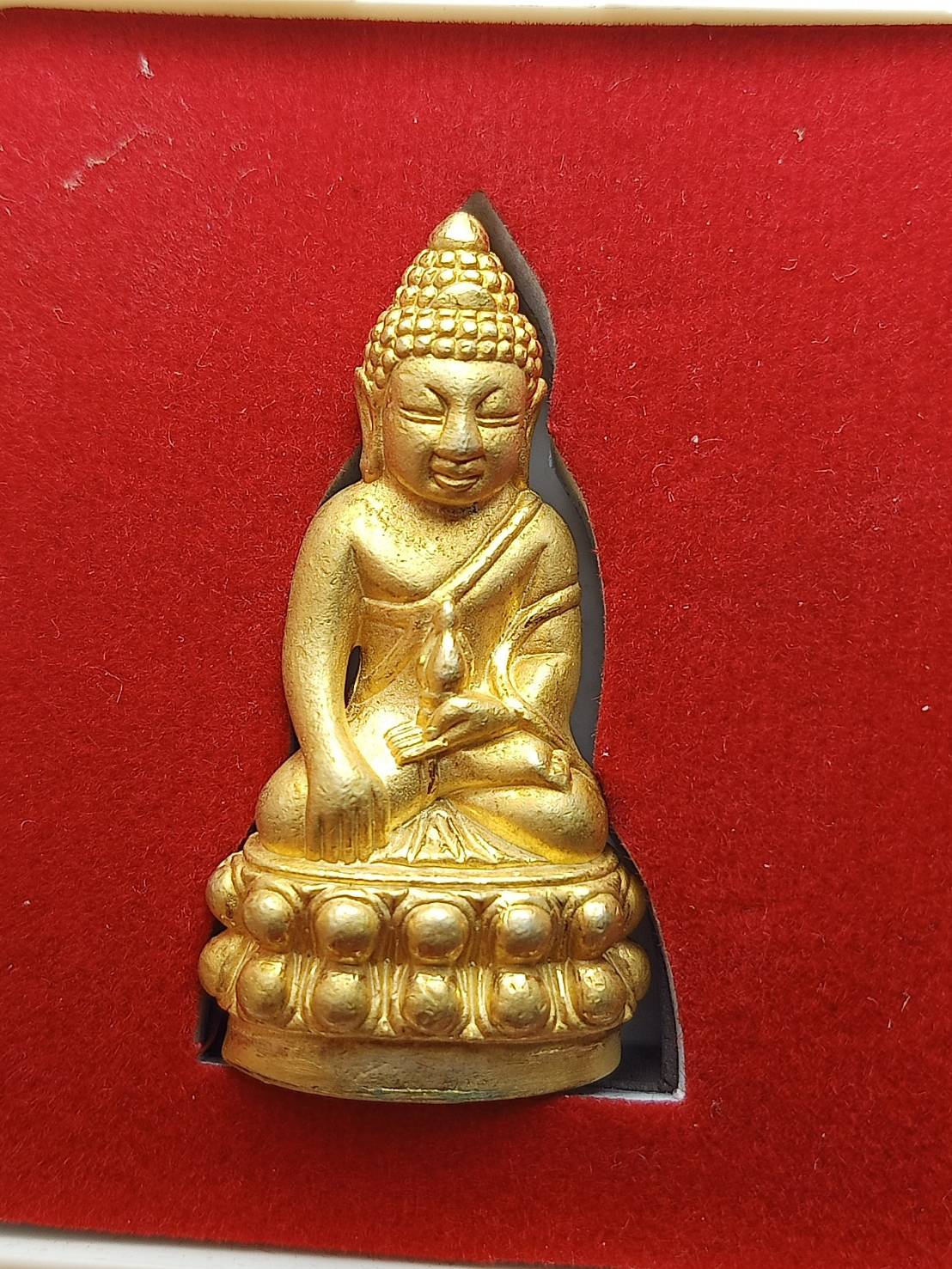 ระกริ่งใหญ่หล่อโบราณดินไทย เนื้อกะไหล่ทอง รุ่ มหามงคลเจริญสุข วัดบวรนิเวศวิหาร กทม. พร้อมกล่อง (SKU-08234)