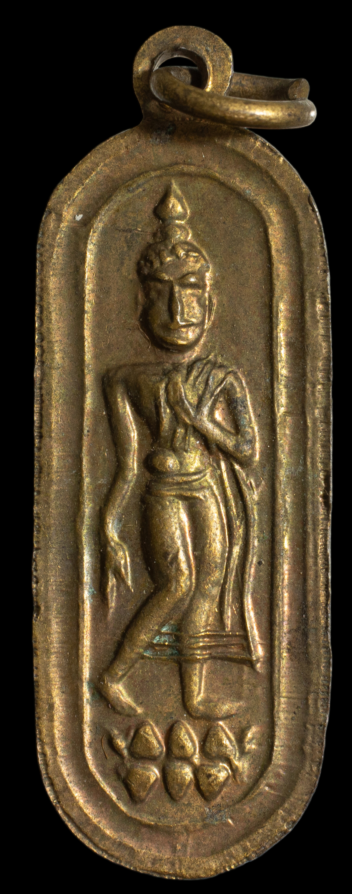 เหรียญพระพุทธฉายสระบุรี หลังพระลีลา ปี 2500