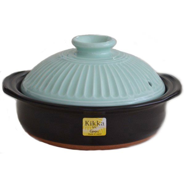 194-0911 Kikka 9 go หม้อเคลือบดินเผา(GINPO) ขนาดบรรจุ 2.7 ลิตร