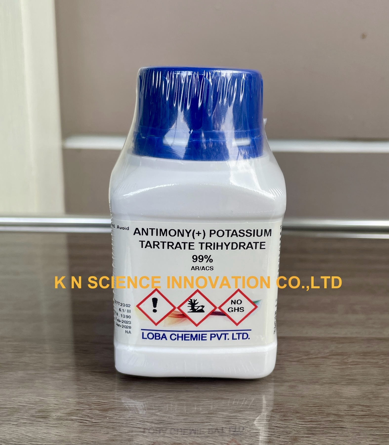 Antimony potassium tartrate, 99.5%, AR ,100 g, Loba 0145100100