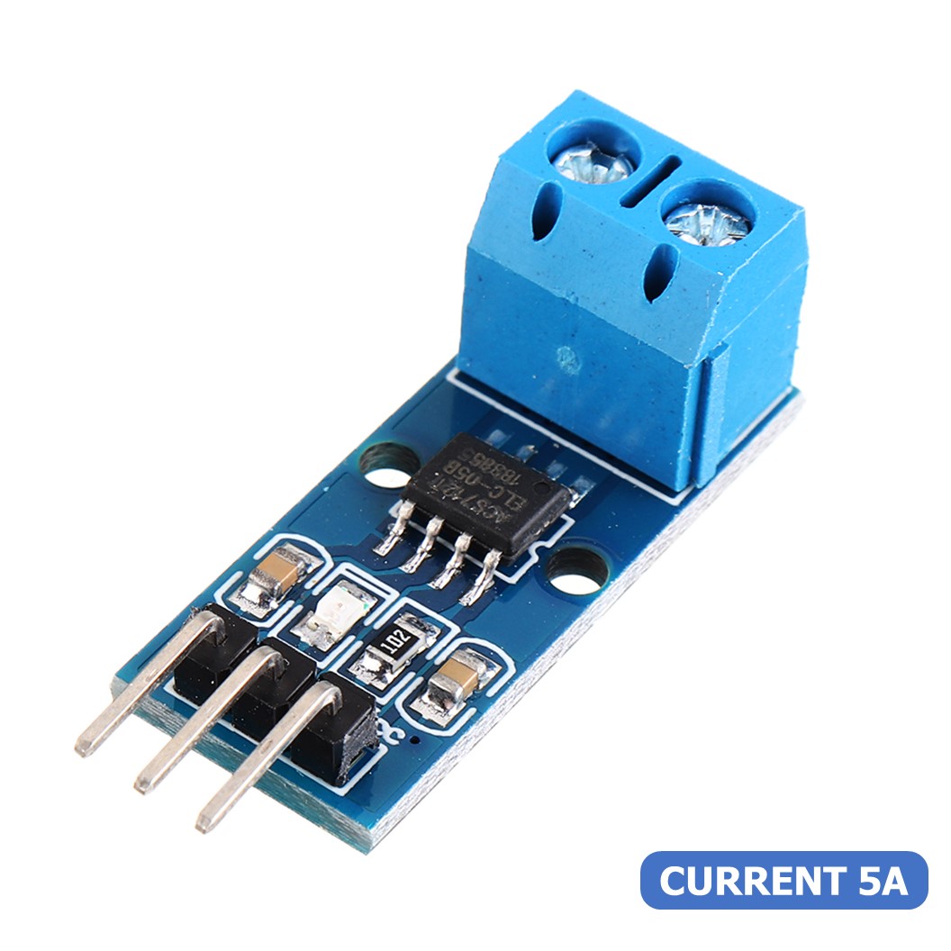 (1ชิ้น) AB077 โมดูลวัดกระแส เซนเซอร์วัดกระแสไฟฟ้า ขนาด 5A ACS712 Range Current Sensor Module