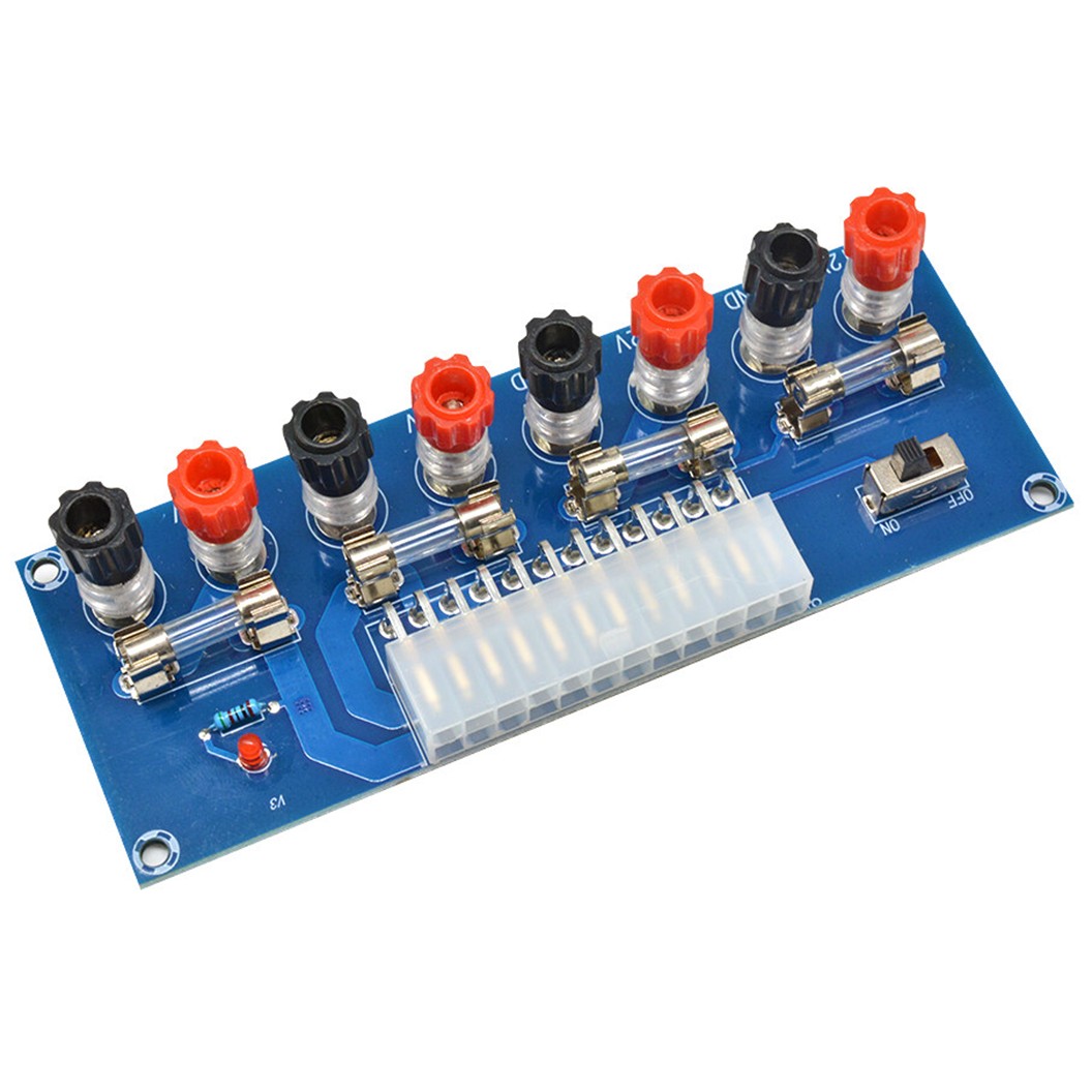 XH-M229 24 Pins ATX Power Board Desktop Computer Chassis Power Supply 4 Outputs -12V +12V 5V 3.3V บอร์ดโมดูลทดสอบเพาเวอร์ซัพพราย