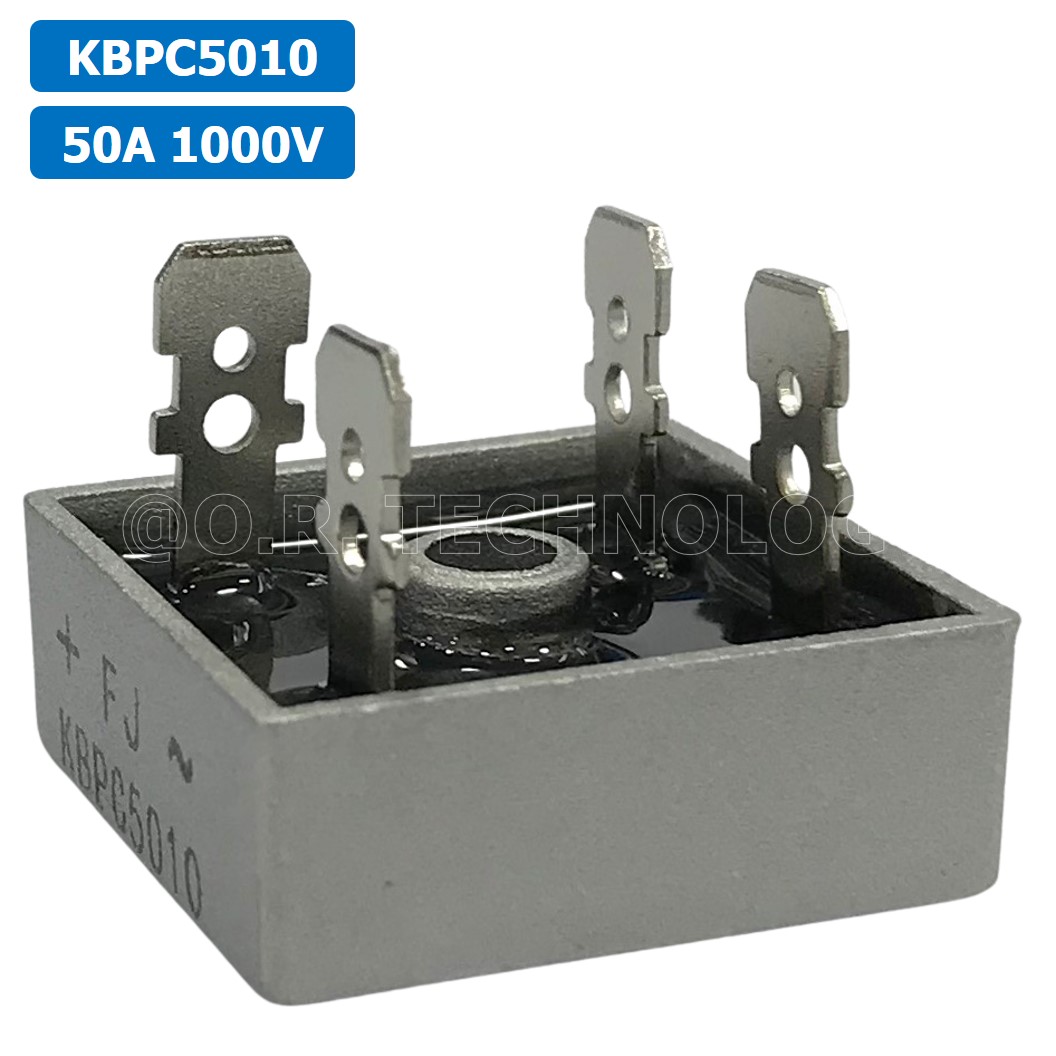 (1ชิ้น) KBPC5010 ไดโอดบริด Diode Bridge Rectifier 50A 1000V
