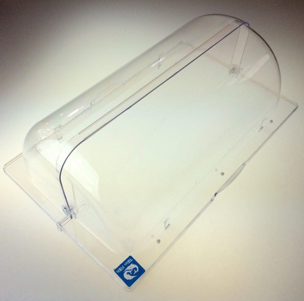 PBC-3 ฝาครอบอาหารเหลี่ยมใสเปิด-ปิด 2 ด้าน
