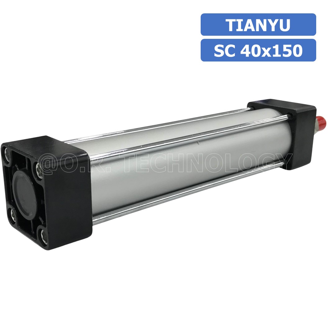 (1ชิ้น) SC 40x150 กระบอกลม รุ่นมาตรฐาน กระบอกลม 4 เสา Standard Cylinder Air Pneumatic แบบสี่เสา