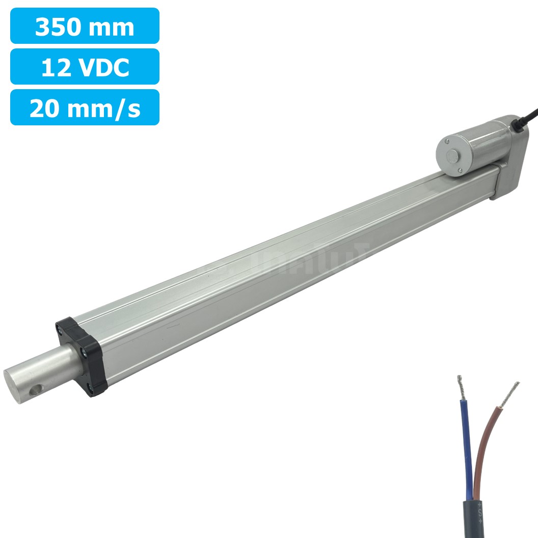 CLB-350 12VDC มอเตอร์ก้านชัก ระยะชัก 350mm 20mm/s 700N Electric Linear Actuator Low Noise เสียงรบกวนน้อย พัตเตอร์ไฟฟ้า Putter