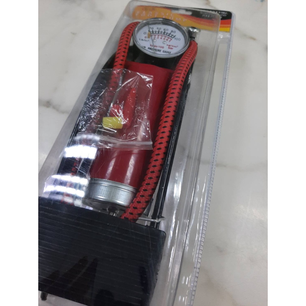 สูบลมเท้าเหยียบรุ่นลูกสูบเดี่ยว WIN FP-3010 (ราคารวมแวท)ที่สูบลมจักรยานที่สูบลมมอไซค์แบบเท้าเหยียบ {2803741301}