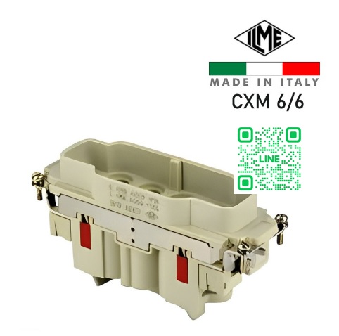 CXM 6/6 Male insert 6+6 poles+E, 100 A 690V 8 kV3 / 16 A 400V6 kV3 ILME