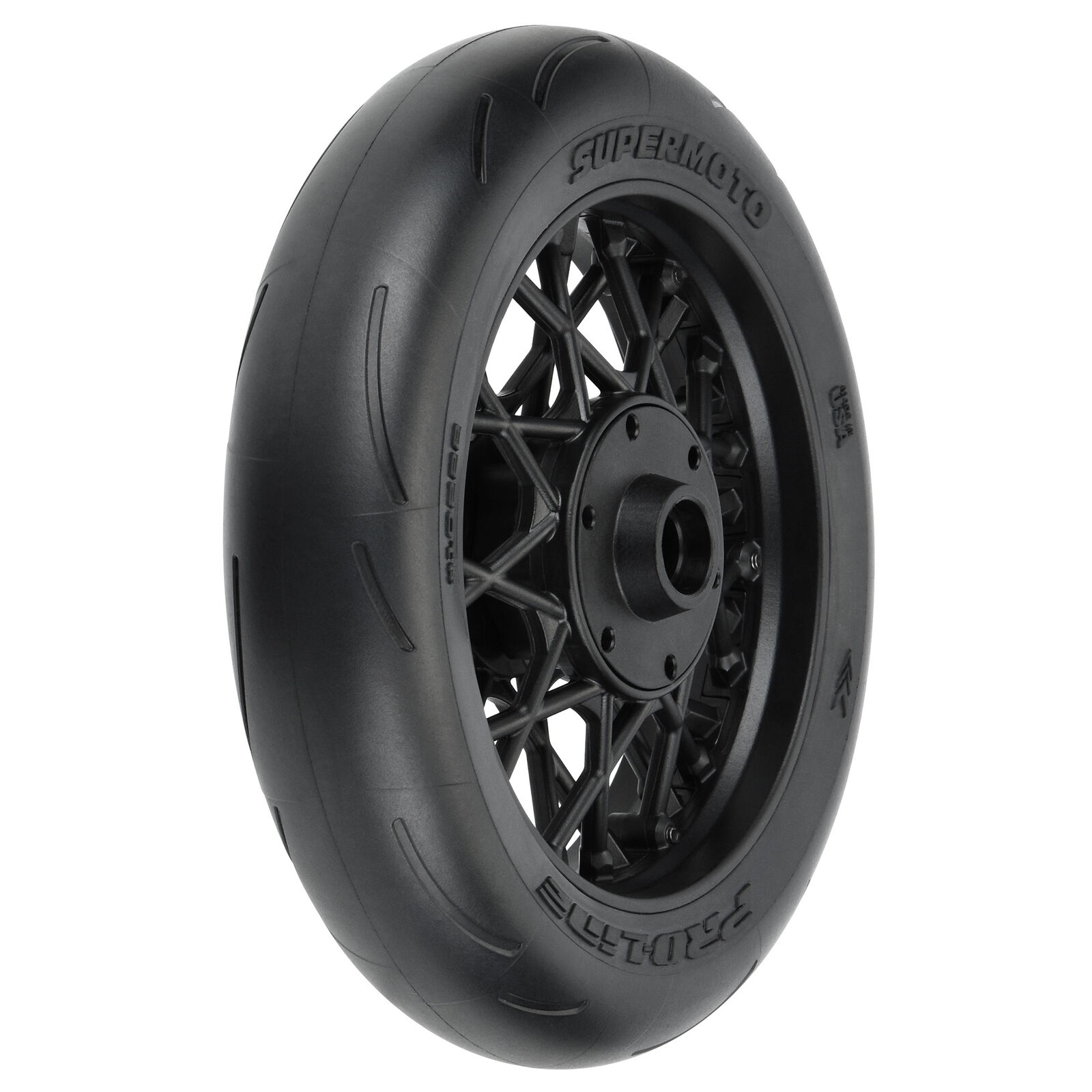 PRO1022210 1/4 Supermoto S3 Motorcycle Front Tire MTD Black (1): PROMOTO-MX