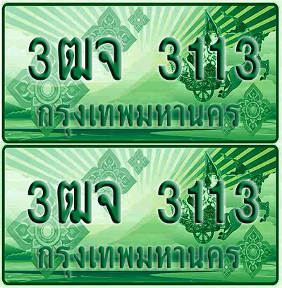 ป้ายประมูล 3113 เลขรถ 3ฒจ 3113 กระบะแคป (1)