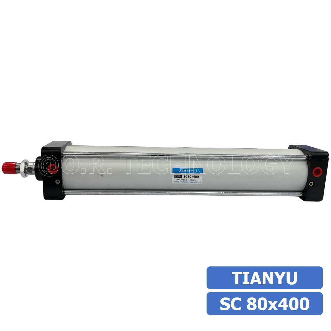(1ชิ้น) SC 80x400 กระบอกลม รุ่นมาตรฐาน กระบอกลม 4 เสา Standard Cylinder Air Pneumatic แบบสี่เสา