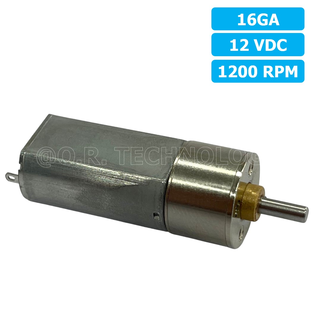 (1ชิ้น) XU911 มอเตอร์ มอเตอร์เกียร์ 16GA 12VDC 1200RPM Gear Motor DC 16GA แกนขนาด 3mm D Shaft มอเตอร์ทดเฟือง มอเตอร์รถ