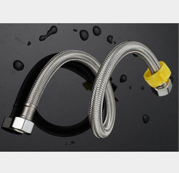 MJ-tech ท่อน้ำ 80CM สายน้ำดีสแตนเลสถัก 304 สายยางอเนกประสงค์ ความยาว80cm