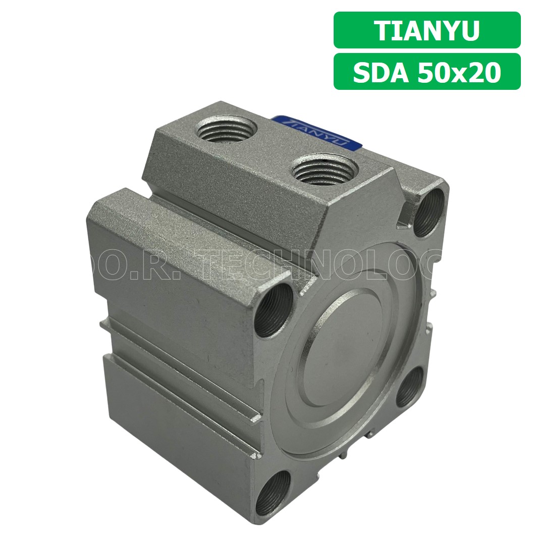 (1ชิ้น) SDA 50x20 กระบอกลมคอมแพค กระบอกลม รุ่นคอมแพค Compact Air Cylinder SDA Series แบบคอมแพค