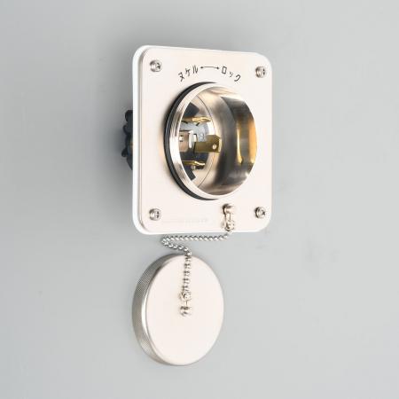 AMERICAN DENKI 4325WJ 3-Pole 4-Wire Grounding 30A 600V Waterproof Flanged Inlet (Dust & Jet Proof) IP65