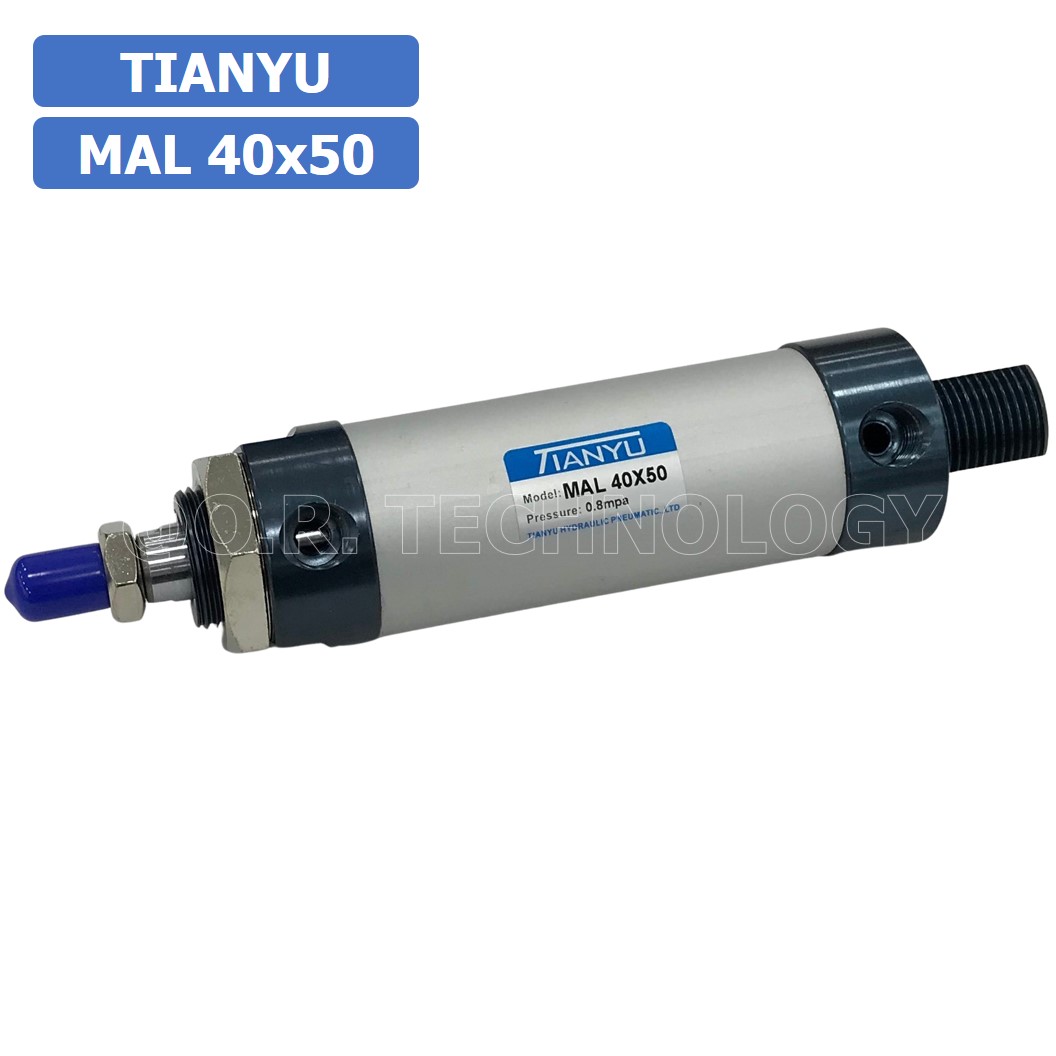 (1ชิ้น) กระบอกลม ขนาดเล็ก รุ่น MAL 40x50 (Mini Air Cylinder Series) Pneumatic Cylinder กระบอกลมนิวเมติก