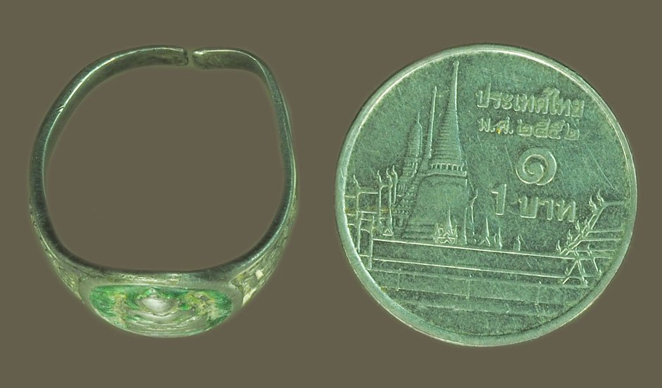 *38546 แหวนเงินลง พระพุทธโสธร วัดโสธร วรวิหาร ปี 2503 เนื้อเงิน 25