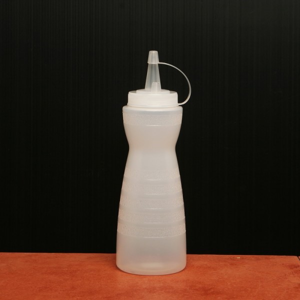 SB-12W ขวดพลาสติกใส่ซอสสีขาว ขนาด 12 ออนซ์