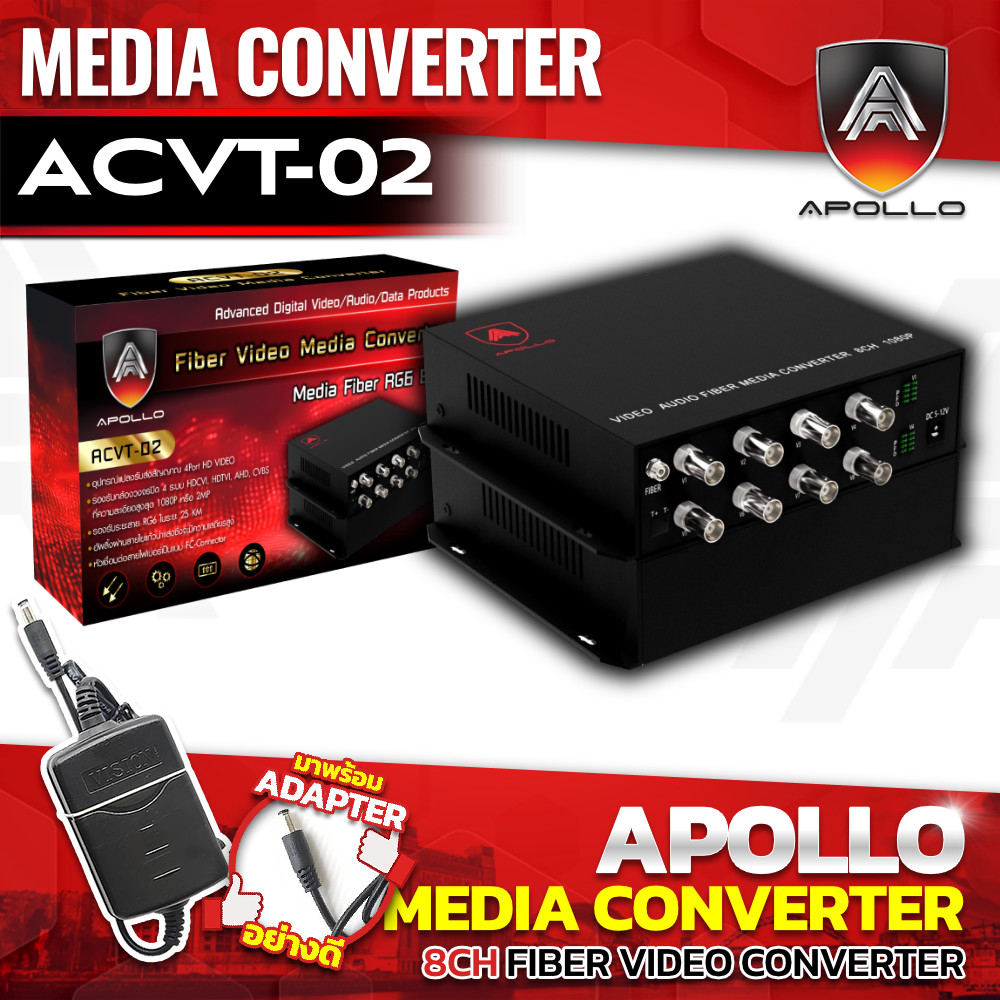 ACVT-02 8CH Fiber Video Converter 1080P