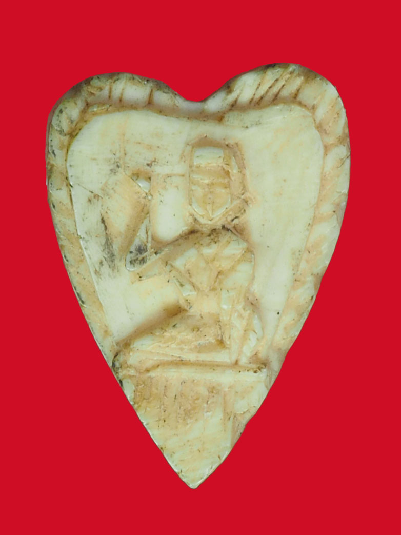 ขายแล้ว *33455 นางกวักแกะรูปหัวใจ หลวงพ่อกัน วัดเขาแก้ว นครสวรรค์ 40